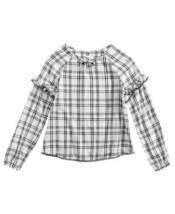 Epic Threads Big Kid Girls Plaid Top Color Holiday Ivory Size M - $27.72