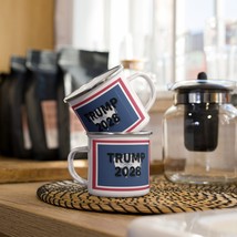 Trump 2028 Wyoming Flag Enamel Mug - $504.46 MXN