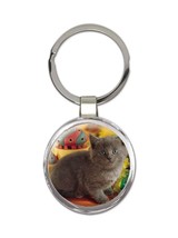 Cat : Gift Keychain Cute Animal Kitten Funny Friend Persian - £6.31 GBP