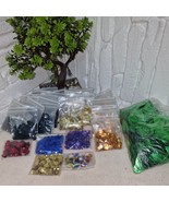 Sequin Craft Lot 386g Mixed Colors Shapes 90s Vintage DIY Scrapbook Supp... - $52.72 CAD