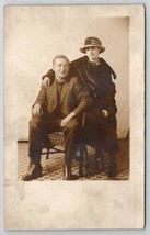 Redkey IN Indiana RPPC Winders Family Asher &amp; Josephine Portrait Postcard J29 - £15.62 GBP
