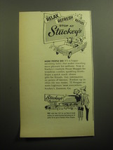 1958 Stuckey&#39;s Restaurant Ad - Relax refresh refuel stop at Stuckey&#39;s - £14.57 GBP