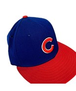 Chicago Cubs New Era Baseball Hat Authentic 59 Fifty Cap 6 5/8 Wool Blue... - £12.60 GBP