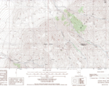 North Peak, Nevada 1984 Vintage USGS Topo Map 7.5 Quadrangle Topographic - $23.99