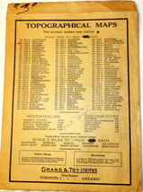 Niagara Ontario Topographical Map 1950 No 30 M3 Department Of National D... - £7.39 GBP