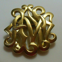 Gold-tone Monogram Scarf Clip - $16.82