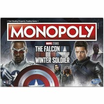 NEW SEALED Hasbro Marvel Falcon + Winter Soldier Monopoly Board Game FATWS - £26.10 GBP