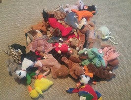 Lot of 49 Ty Beanie Babies Teenie and 1 Avon Cancer Bear Lot Rare - £49.53 GBP