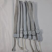 Nintendo Wii Remote Wrist Strap set 7 adjustable clasps grey gray - $345.75 MXN