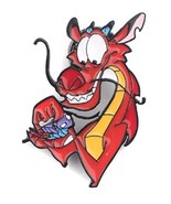 Mulan Dragon Mushu 1 Inch Tall Metal Enamel Pin - $15.84