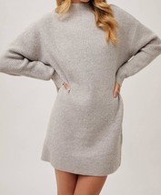 Bluivy Birch Mock Neck Mini Sweater Dress Size M/L - $39.60