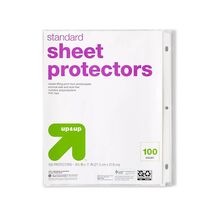 Up&up Letter Sheet Protectors Clear 8.5x11 Inch 100ct Plastic Page Protectors - €11,06 Up&up Letter Sheet Protectors Clear 8.5x11 Inch 100ct Plastic Page Protectors - €11,06 EUR