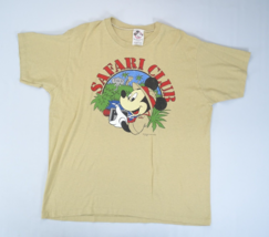 Vintage 80s Mickey Mouse Safari Shirt Cartoon Disney Tropical 5050 Rare ... - $37.95