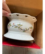 New Mikasa china Holiday Lace RL040-101 For Pillar Candle Holder 3&quot; New ... - $12.19