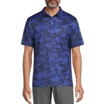 Ben Hogan Performance Men&#39;s Camo Print Polo  Blue Small Golf Shirt - £11.84 GBP