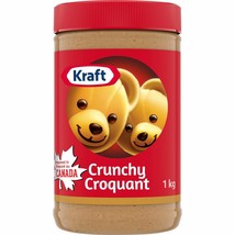 2 Jars of Kraft Crunchy Peanut Butter 1 Kg Each -From Canada -Free Shipping - £23.92 GBP