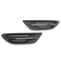 1 pair car side fender grill trim cover air vent intake grilles for bmw 5 series thumb200