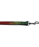 Rainbow Leopard Nylon Ribbon 1 inch wide 6ft long Leash - $53.32 CAD