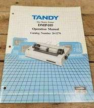 Tandy Dot Matrix Printer DMP-105 Operation Manual Catalog Number 26-1276 - £7.85 GBP