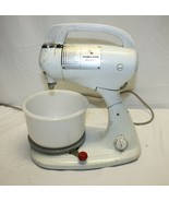 Vintage Hamilton Beach Model K Stand or Hand Mixer with Timer, Bowls WORKS - £40.34 GBP