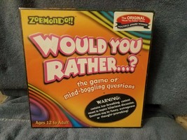 *NEW* Zobmondo!! Would You Rather...? The Game Of Mind-Boggling Questions - $12.35