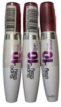 Pack Of 3 MAYBELLINE SUPER STAY STAIN GLOSS 10HR WEAR #140 RUDY INDULGEN... - £11.81 GBP