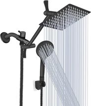 Shower Head, 8‘’ High Pressure Rainfall/Handheld Shower Combo with, Matt... - $39.99