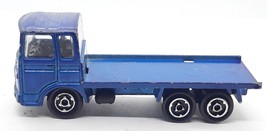 Majorette Saviem Flatbed Truck Blue 1/100 France Vintage Toy Car Diecast - £10.38 GBP