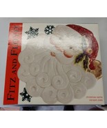 Fitz and Floyd, Essentials Christmas Santa Canapa Plate 9.5 x 8.5 x  W/ Box - $17.63 CAD