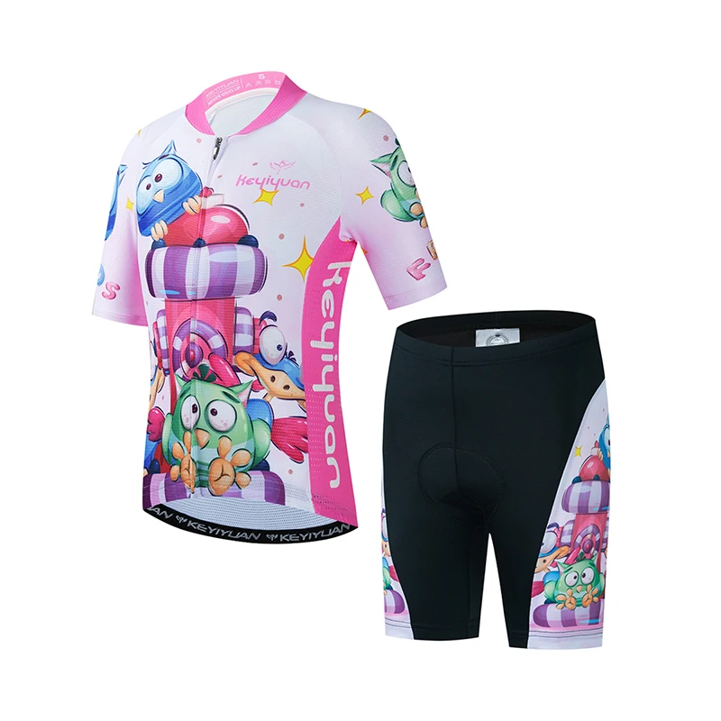 2024 KEYIYUAN Child Mtb Cycle Clothing Suit Summer Short Sleeve Bicycle Wear Kid - £74.23 GBP