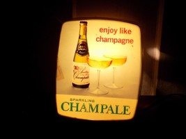 Vintage Enjoy Sparkling Champale Lighted Advertising Sign - $1,014.94 MXN