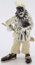 Vintage Italien Main Argent Sterling 925 &amp; Laiton Pulcinella Angini Figurine - £215.86 GBP