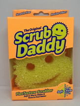 Scrub Daddy FlexTexture Yellow Scrubber Cleansing Pad Scratch Free Resists Odor - £10.90 GBP