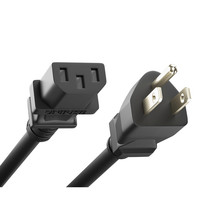 UNC Group PWCD-515PC13-10A-01F-BLK POWER CORD 5-15P TO C13 10AMP BLACK 1FT - $24.91