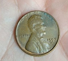 1957 D President Lincoln Wheat Penny Cent Vintage 50s US Coin - $9.79
