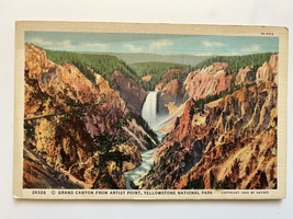 Postcard - Grand Canyon, Yellowstone, Wyoming (1929) - £2.87 GBP