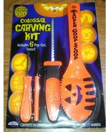 Colossal Carving Kit Pumpkin Pro Super Goop Scoop Stencils Saw Detailer ... - £1.57 GBP