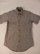 Zara Man Short Sleeves Button Up Cotton Men&#39;s Dot Gray Shirt Size Small - €10,14 EUR