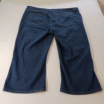 L.L. Bean Straight Favorite Fit Women&#39;s Blue Cotton Blend Jeans Size 18W... - $13.85