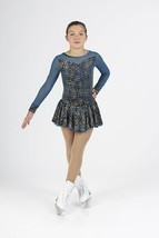 Mondor Model 12938 Ladies Skating Dress - Rose Gold - $123.00