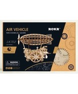 Robotime ROKR 3D Puzzle Wooden Air Vehicle Mechanical Gears LK702 Steam ... - $47.32 CAD