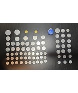 76 Vintage 1940s Aluminum Grimland Play Coins and Zinc Play Dough Tokens... - $84.67 CAD