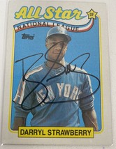 Darryl Strawberry Signed Autographed 1989 Topps All-Stars Baseball Card ... - $20.00