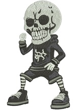 Skeleton Machine Embroidery Design - $3.50