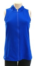 Lauren Ralph Lauren Royal Blue Zip Front Sleeveless Hooded Vest Women&#39;s NWT - £79.74 GBP