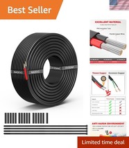 Durable 12 AWG Electrical Wire with Heat Shrink Tubes - 30FT for Versati... - $906.07 MXN