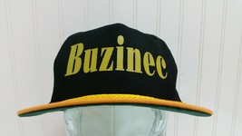 Vintage BUZINEC Snapback Hat SAN SUN Advertising Ball Cap Adjustable - £22.30 GBP