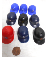 9 MLB Mini Helmets Baseball Retro 1980 Logo Laich Gumball Vending Plasti... - £11.52 GBP