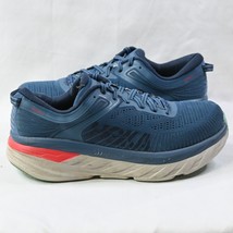 Hoka One One Mens Bondi 7 1110518 RTOS Blue Running Shoes Sneakers Size 11 - £47.20 GBP