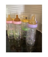Vtg Lot Of 9- 4 &amp; 8 oz. Playtex Drop In Nurser Baby Bottles Rings And Li... - $59.60